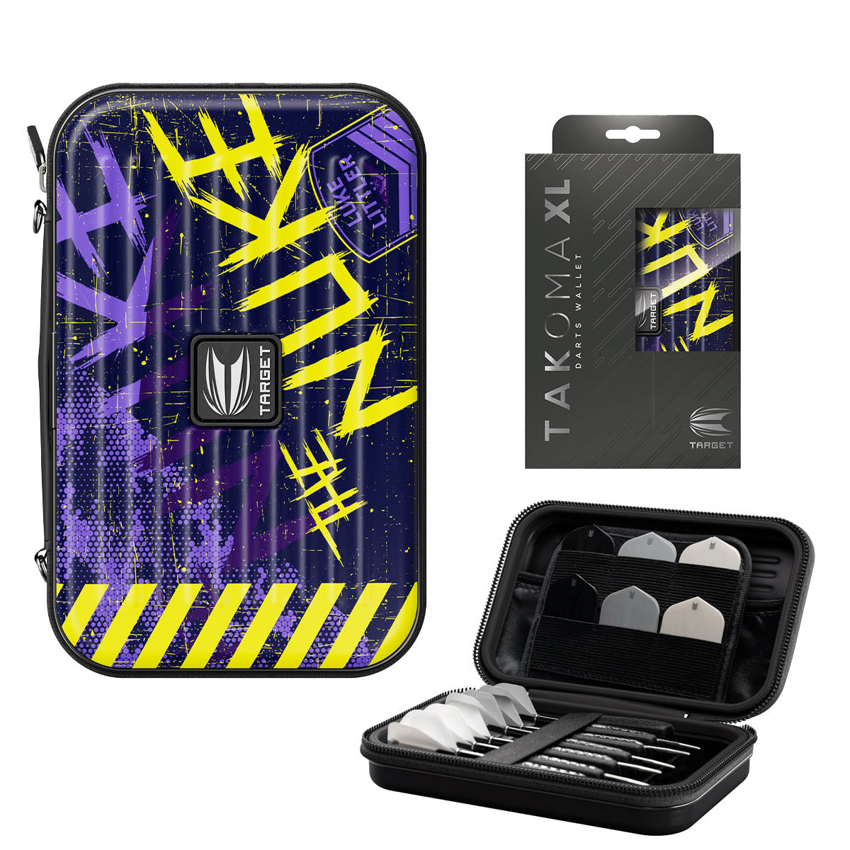 Target Takoma Dart Case Luke Littler XL main product image showing the case and included contents