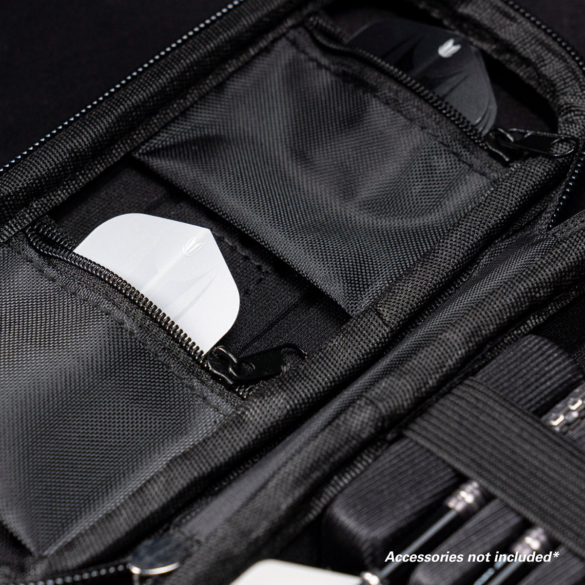 Target Takoma Darts Case Wallet Aqua image highlighting the internal storage compartments, straps, and accessory holders