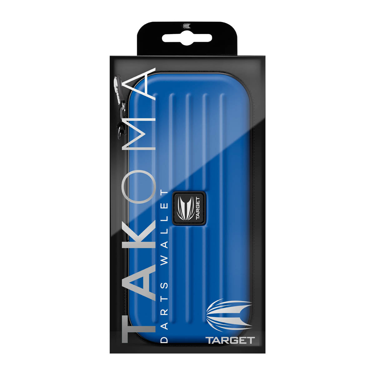 Target Takoma Darts Case Wallet Blue outer box image showing the retail packaging and branding