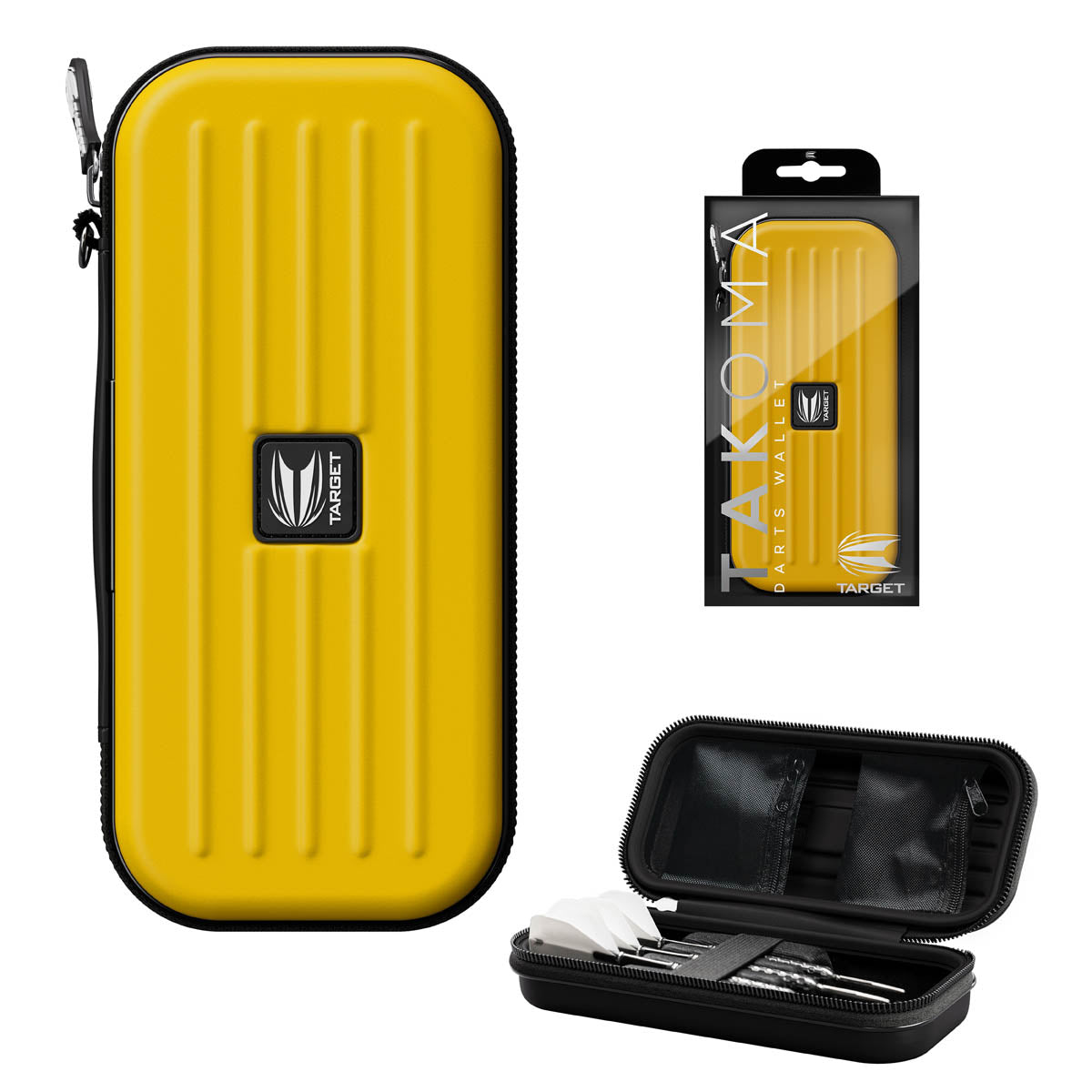Target Takoma Darts Case Wallet Yellow main product image showing the case and included contents