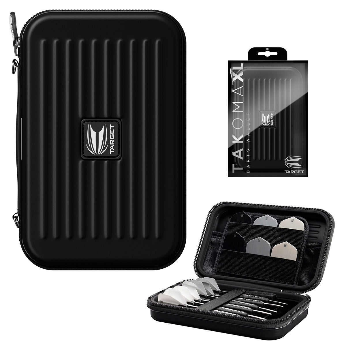 Target Takoma XL Large Darts Case Wallet Black main product image showing the case and included contents