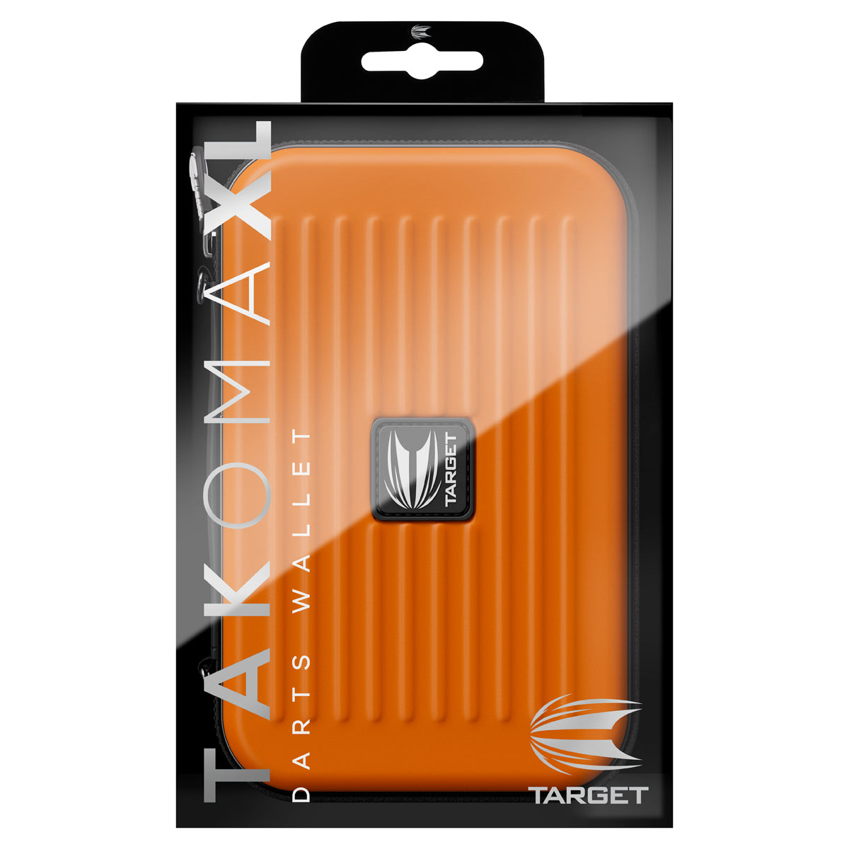 Target Takoma XL Large Darts Case Wallet Orange outer box image showing the retail packaging and branding