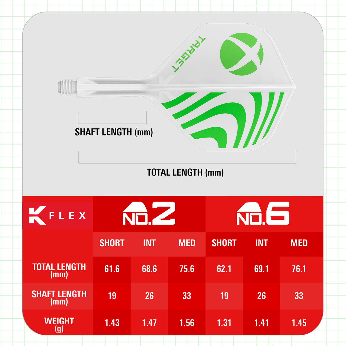 Xbox No.2 K Flex specifications and product dimensions