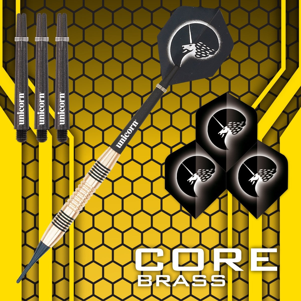 Unicorn Core Brass Soft Tip Darts