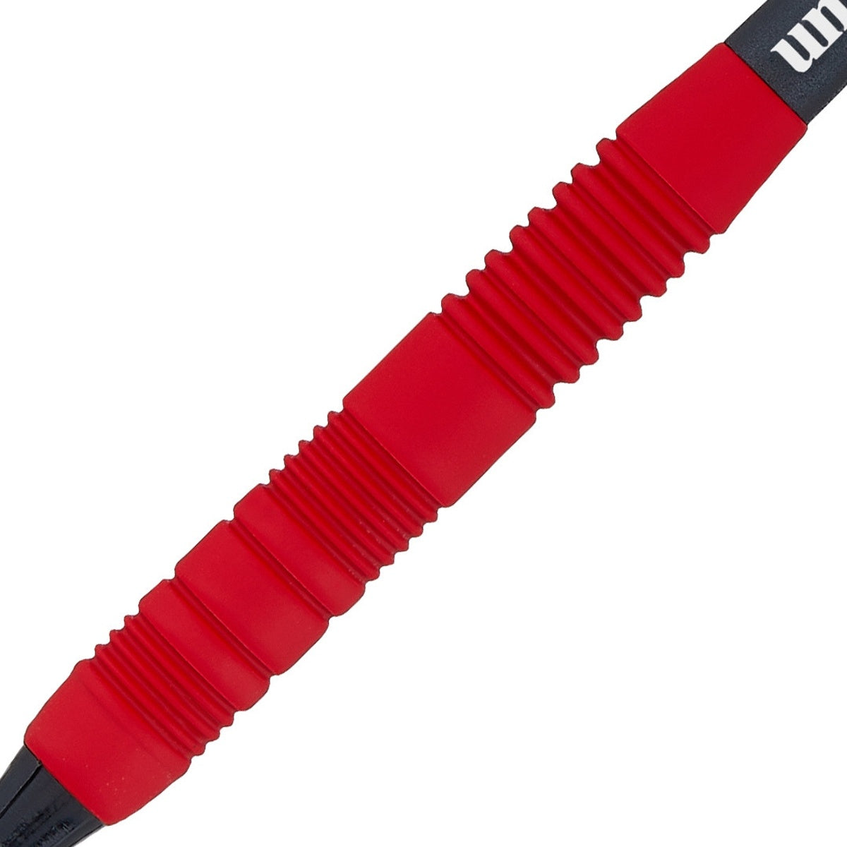 Core Plus Red Rubber Coated Brass Soft Tip Darts by Unicorn