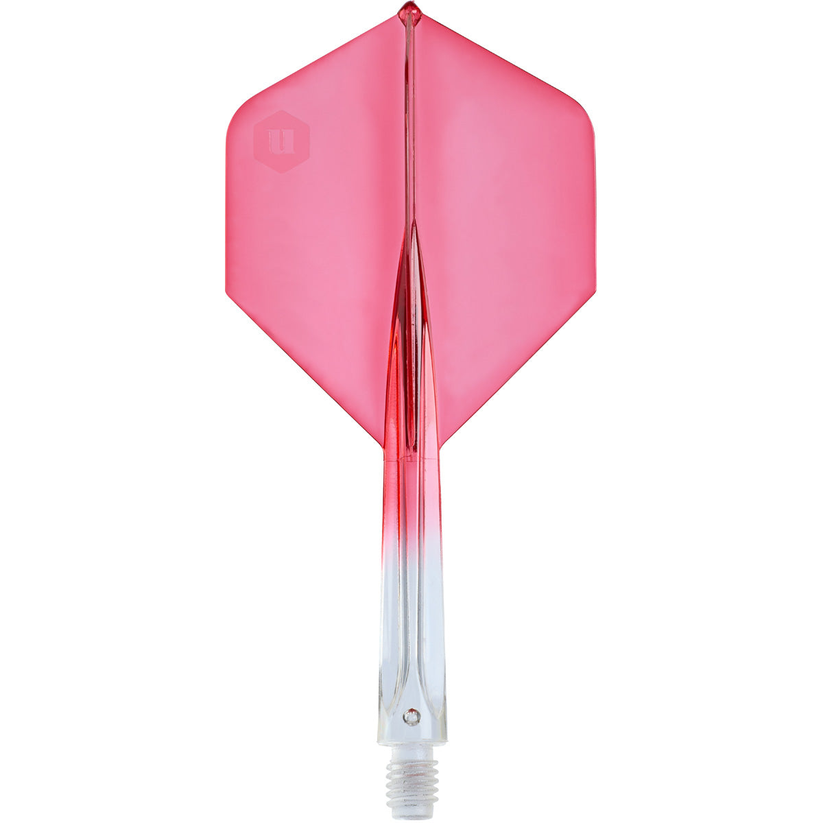 Unicorn Forge Plus Clear Two Tone Integrated Dart Flights & Shafts main product image on a white background.