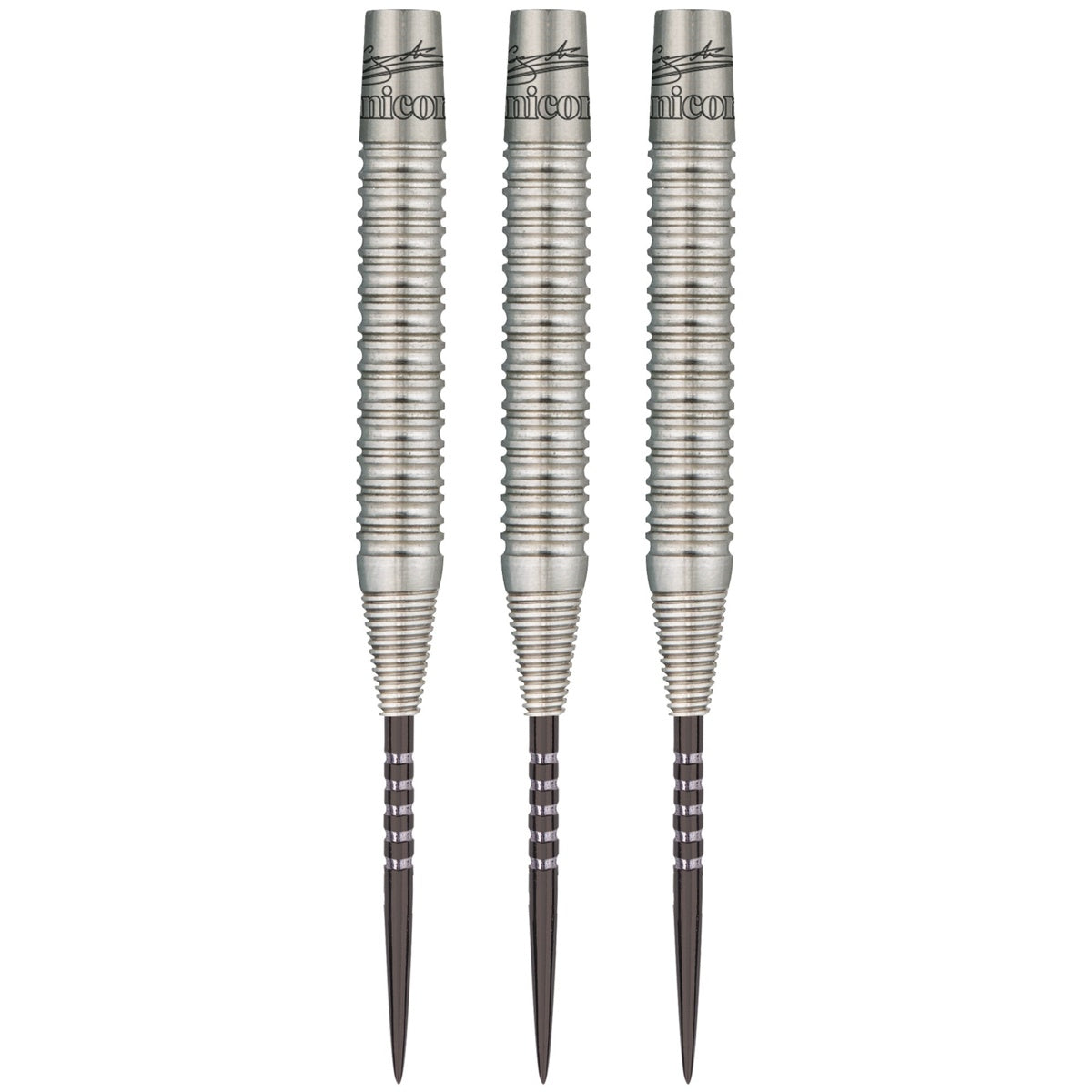 Gary Anderson Phase 4 Purist Steel Tip Darts straight barrel profile image showing the full length design, grip positioning, and barrel geometry