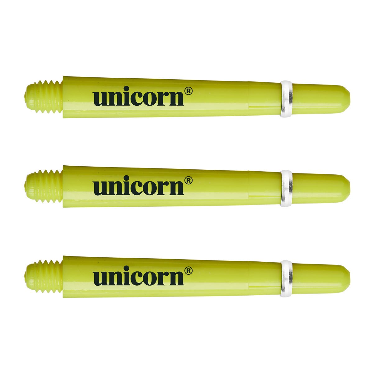 Unicorn Gripper 4 Dart Stems Shafts main product image showing the dart stems and retail packaging