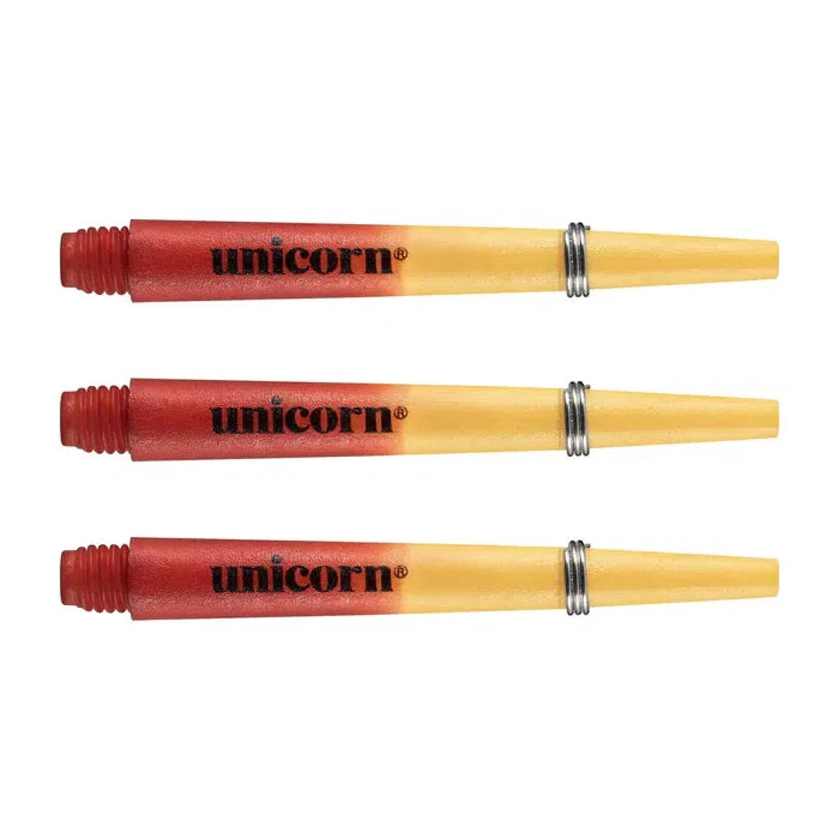 Unicorn Gripper Cosmos Two Tone Dart Shafts main product image showing the dart shafts and retail packaging