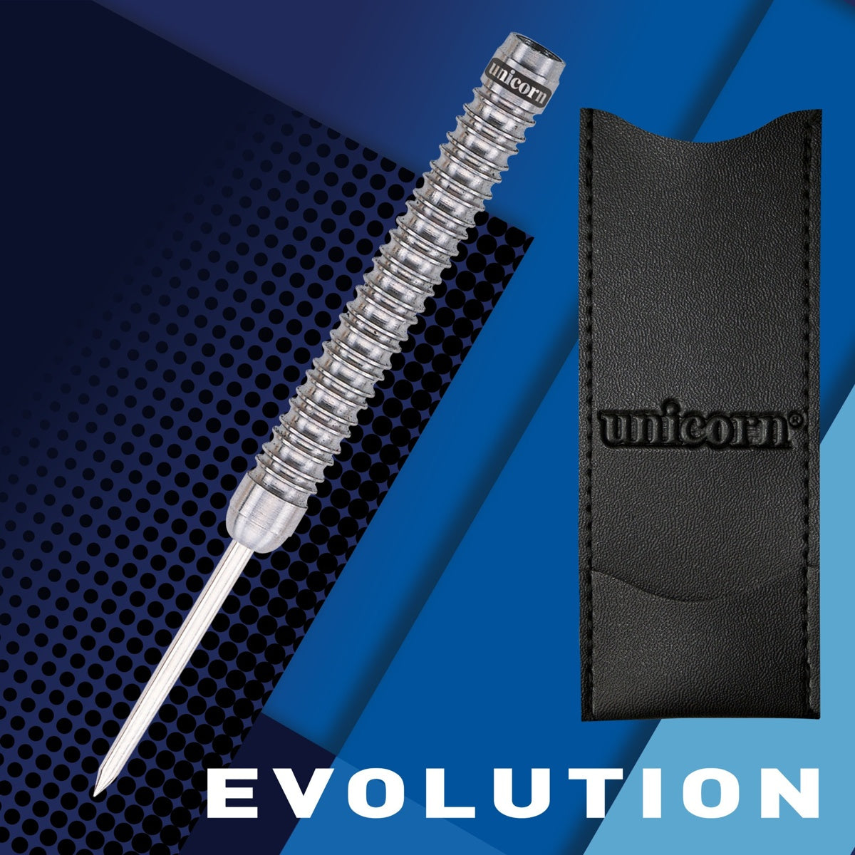 Purist Phase 2 Natural Steel Tip Darts branded contents image displaying the darts and included accessories alongside Unicorn branding