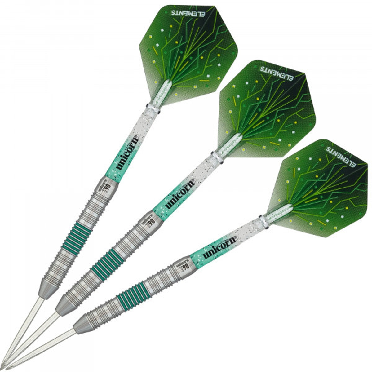 Unicorn T90 Type 2 Core XL Green 90% Tungsten Steel Tip Darts