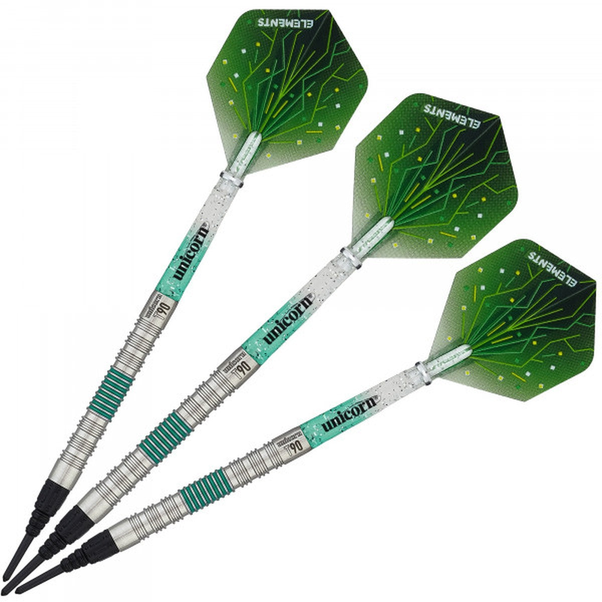 Unicorn T90 Core XL Green 90% Tungsten Soft Tip Darts