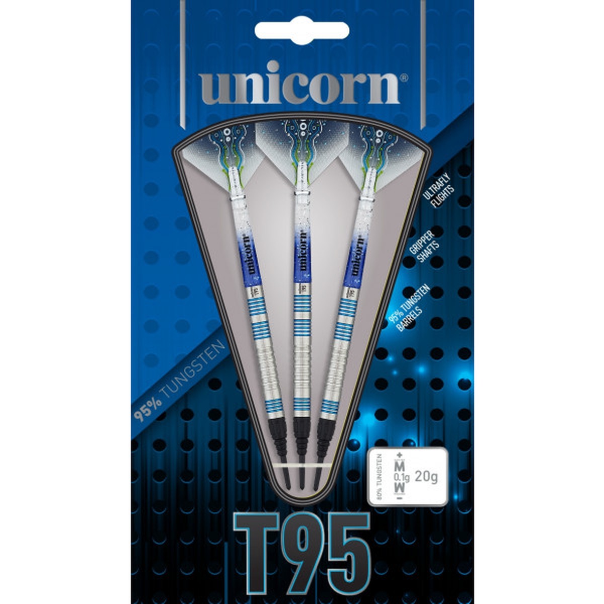 Unicorn T95 Core XL Blue 95% Tungsten Soft Tip Darts
