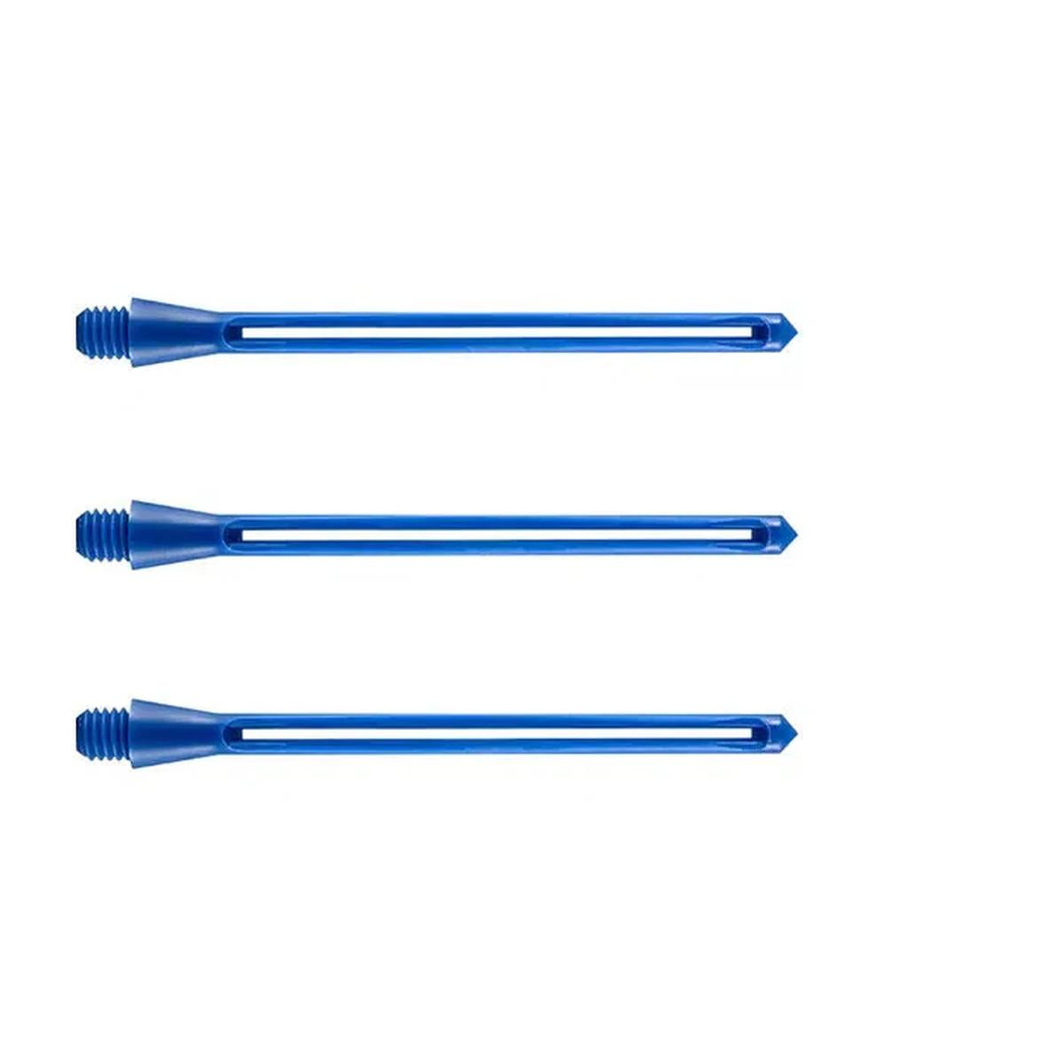 Three-pack of black Unicorn Slikstik dart stems with durable, streamlined design