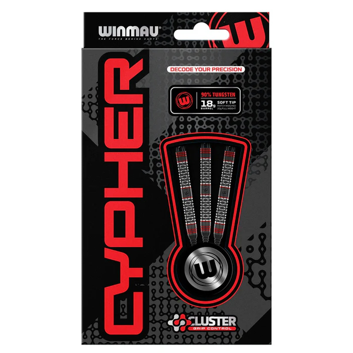 Cypher 90% Tungsten Soft Tip Darts by Winmau