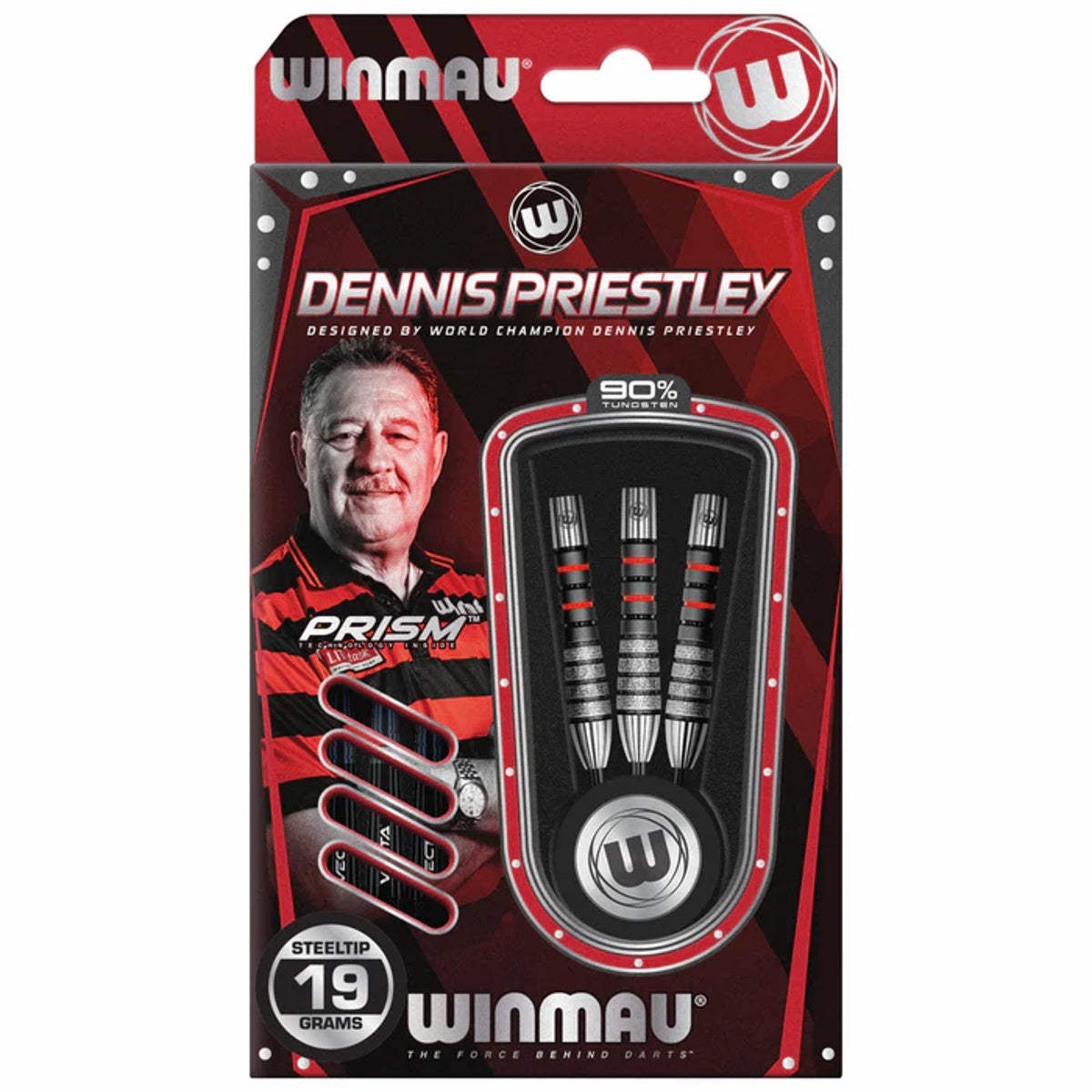 Dennis Priestley Diamond 3 Zero Steel Tip Darts packaging exterior image showing the outer box artwork, branding, and presentation design