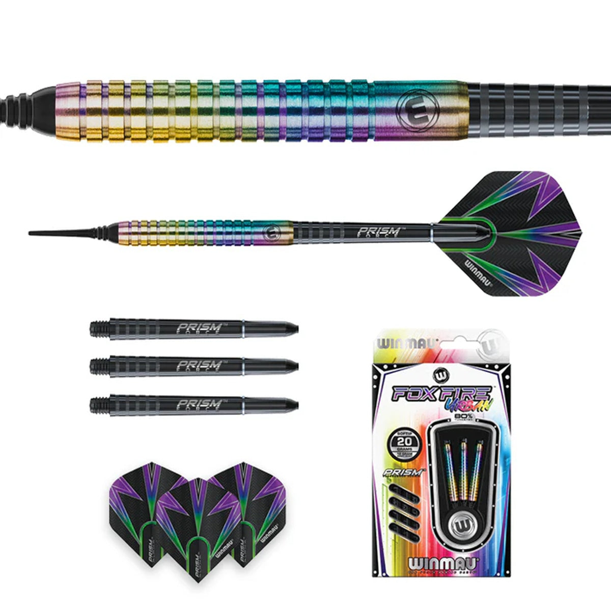 Foxfire Urban 90% Tungsten Soft Tip Darts by Winmau