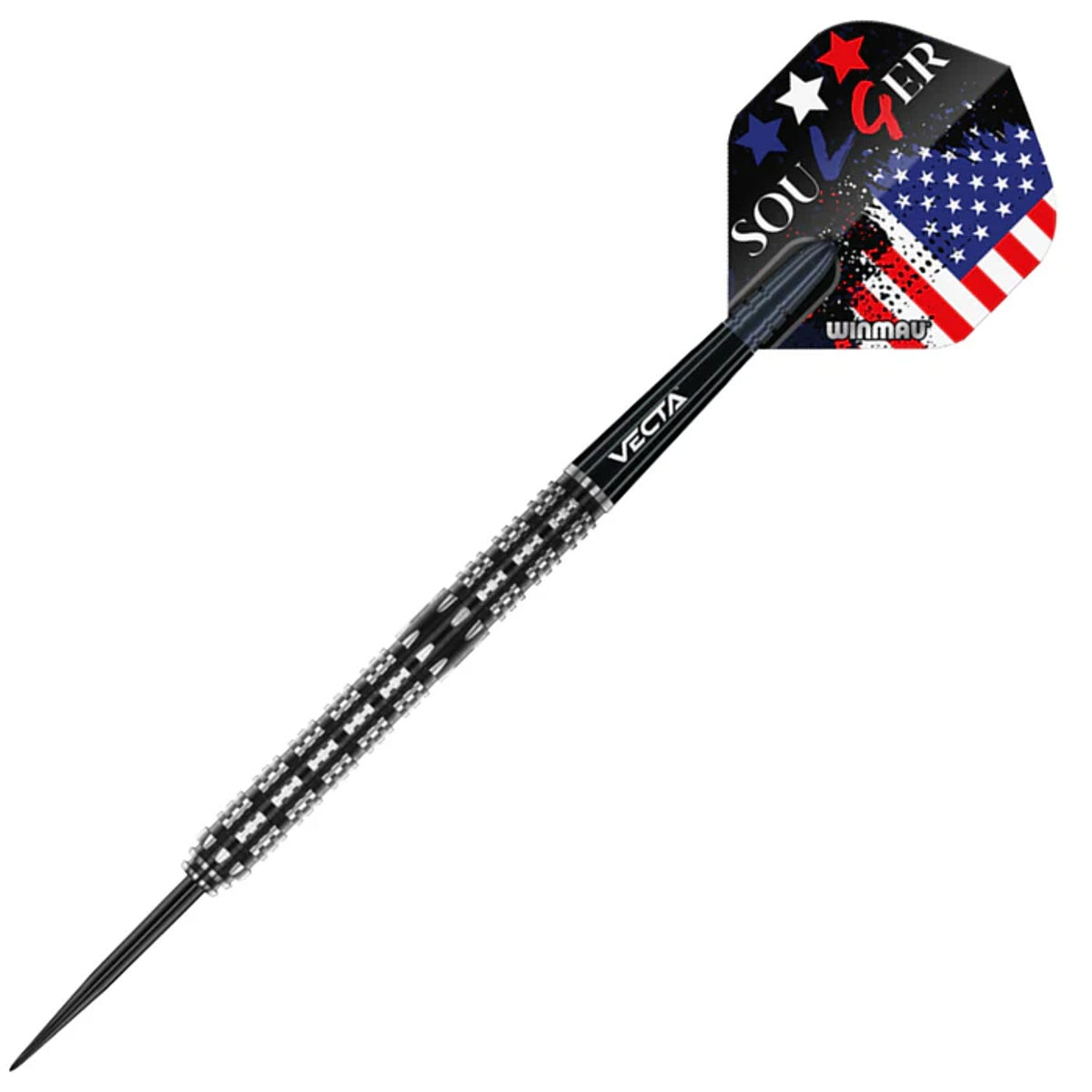 Leonard Gates Steel Tip Darts angled product image displaying the barrel profile, grip layout, and design features
