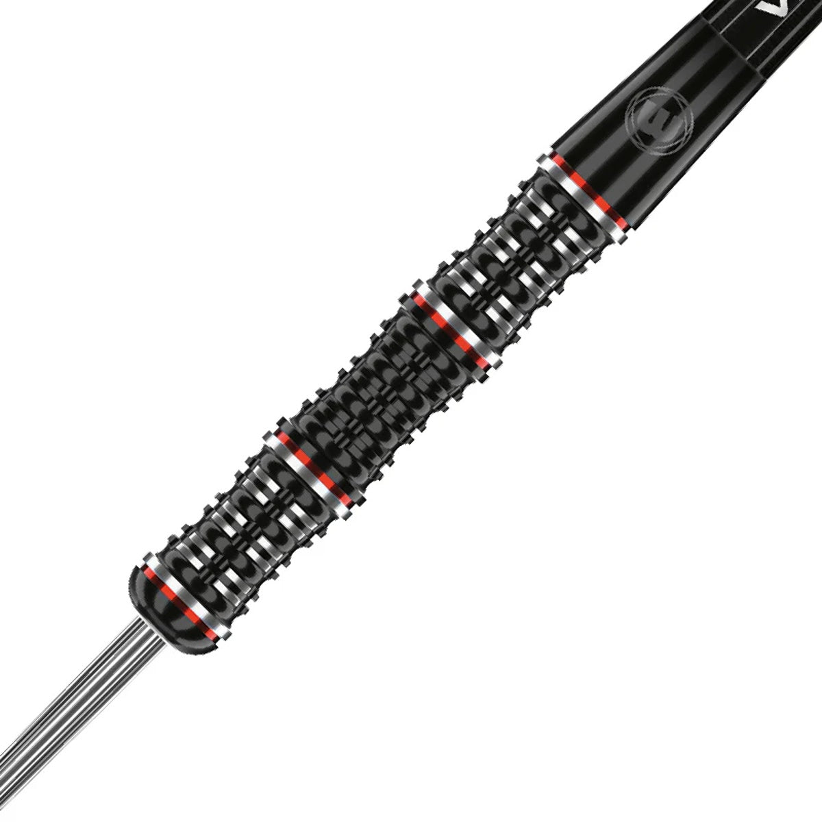 Mervyn King Special Edition Steel Tip Darts close up image showing detailed grip patterns, machining, coating, and precision craftsmanship