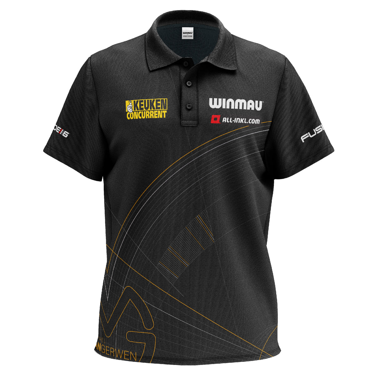 Michael van Gerwen MvG 5 Year Anniversary Dart Shirt by Winmau main product image showing the official anniversary shirt design and branding