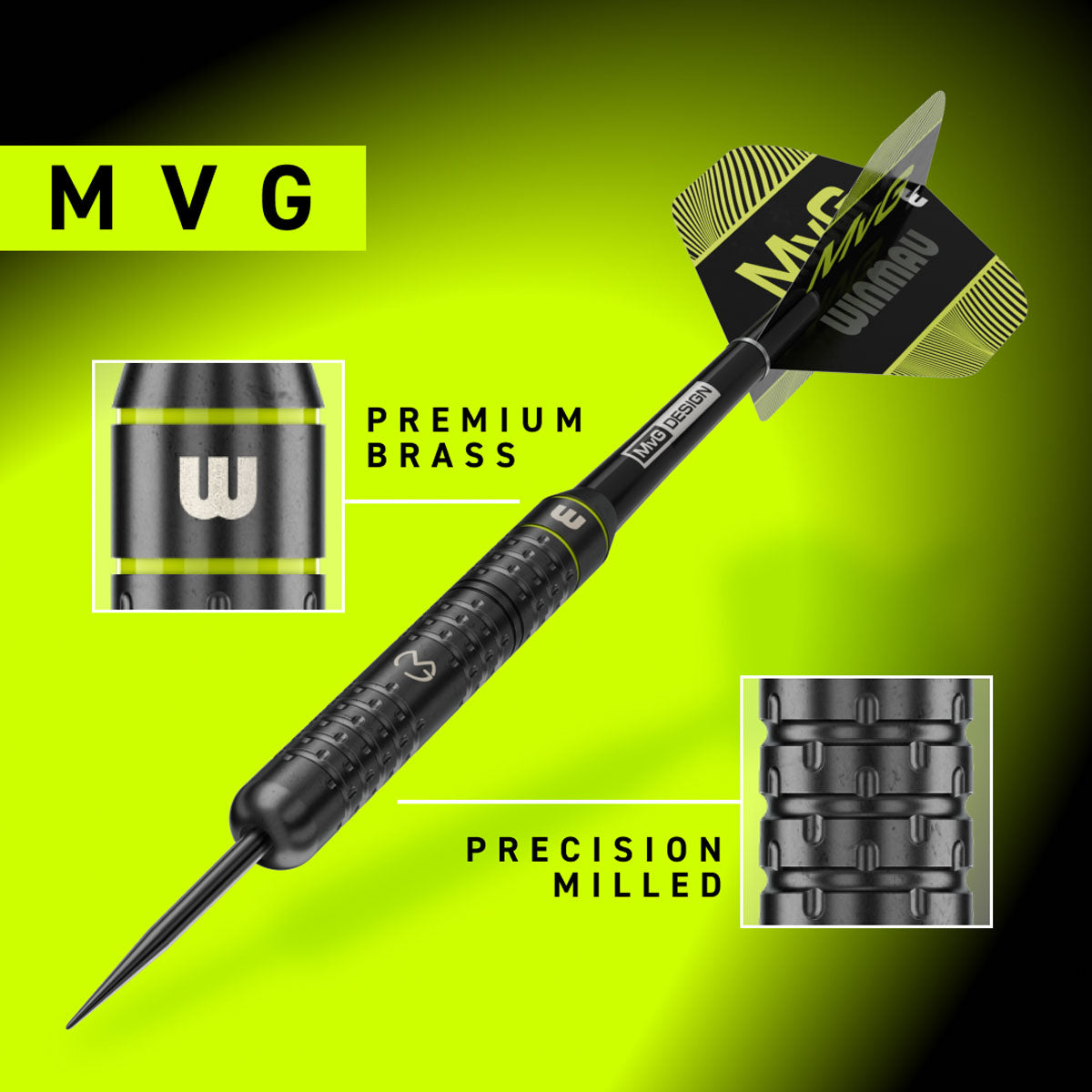 Winmau Michael van Gerwen MvG Brass Steel Tip Darts