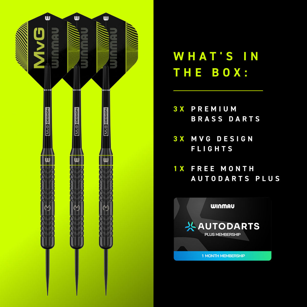 Winmau Michael van Gerwen MvG Brass Steel Tip Darts