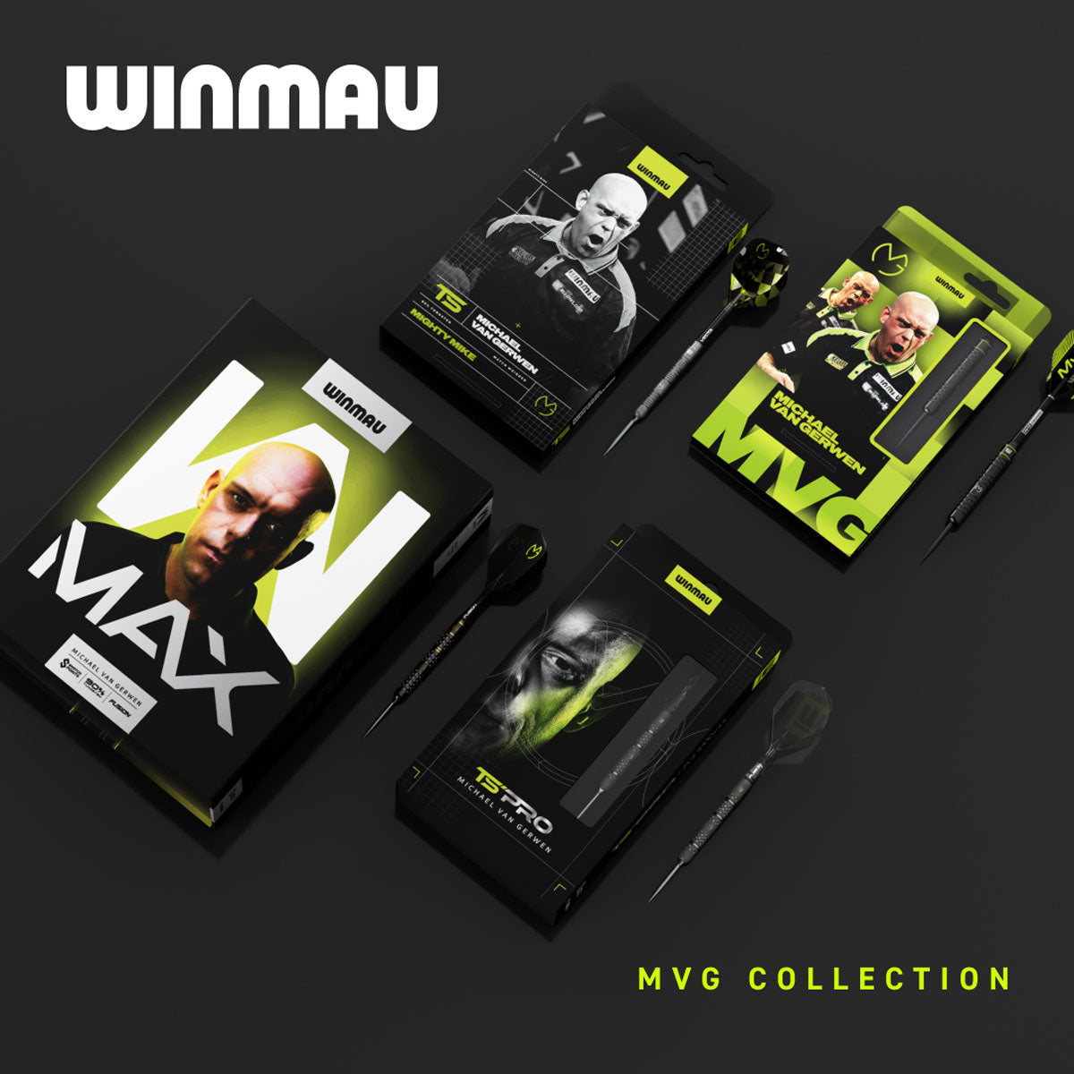 Winmau Michael van Gerwen MvG TS Switch Point 90% Tungsten Steel Tip Darts