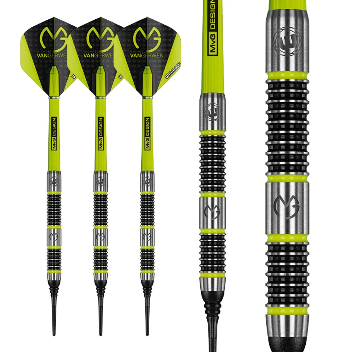 Michael Van Gerwen MVG Aspire 80% Tungsten Soft Tip Darts by Winmau