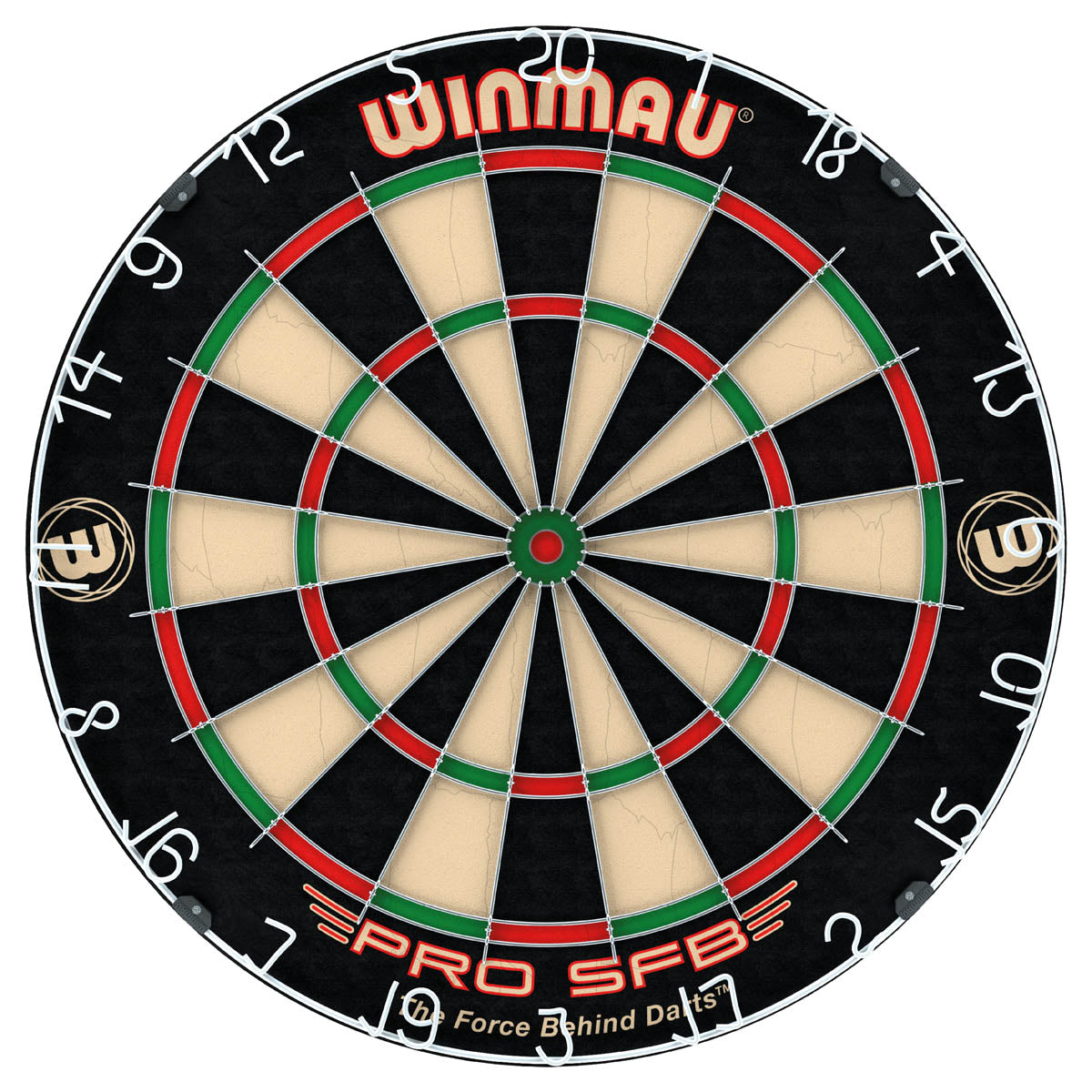 Winmau Pro SFB Dartboard main product image showing the dartboard and product contents