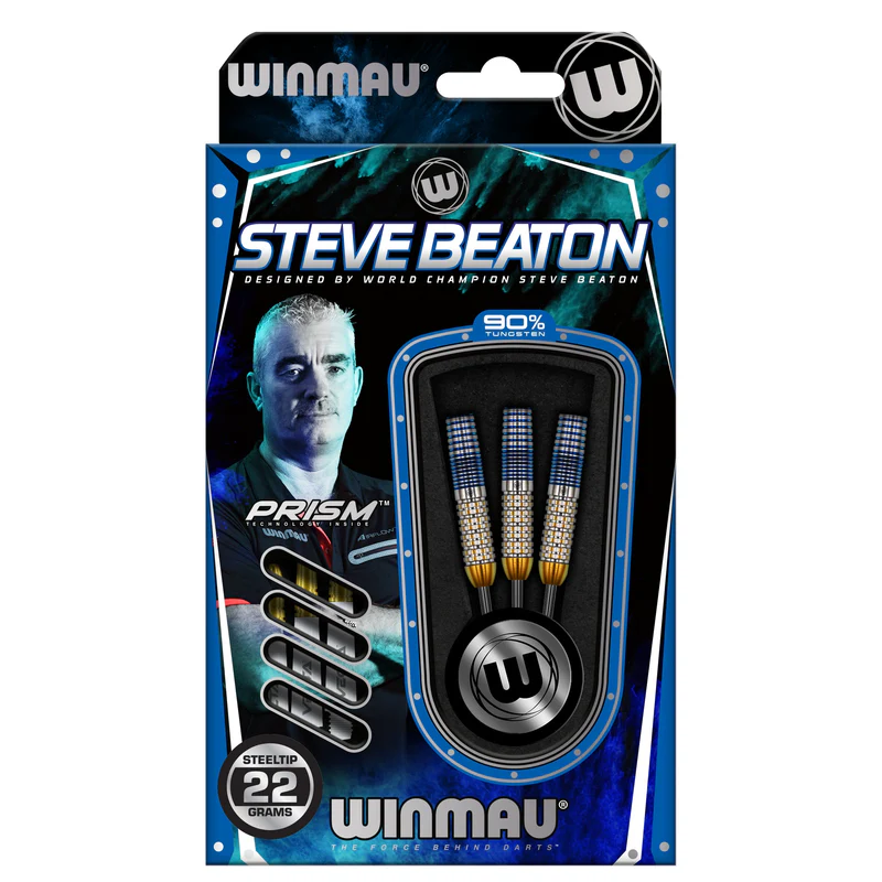 Steve Beaton Legacy Edition Steel Tip Darts packaging exterior image showing the outer box artwork, branding, and presentation design