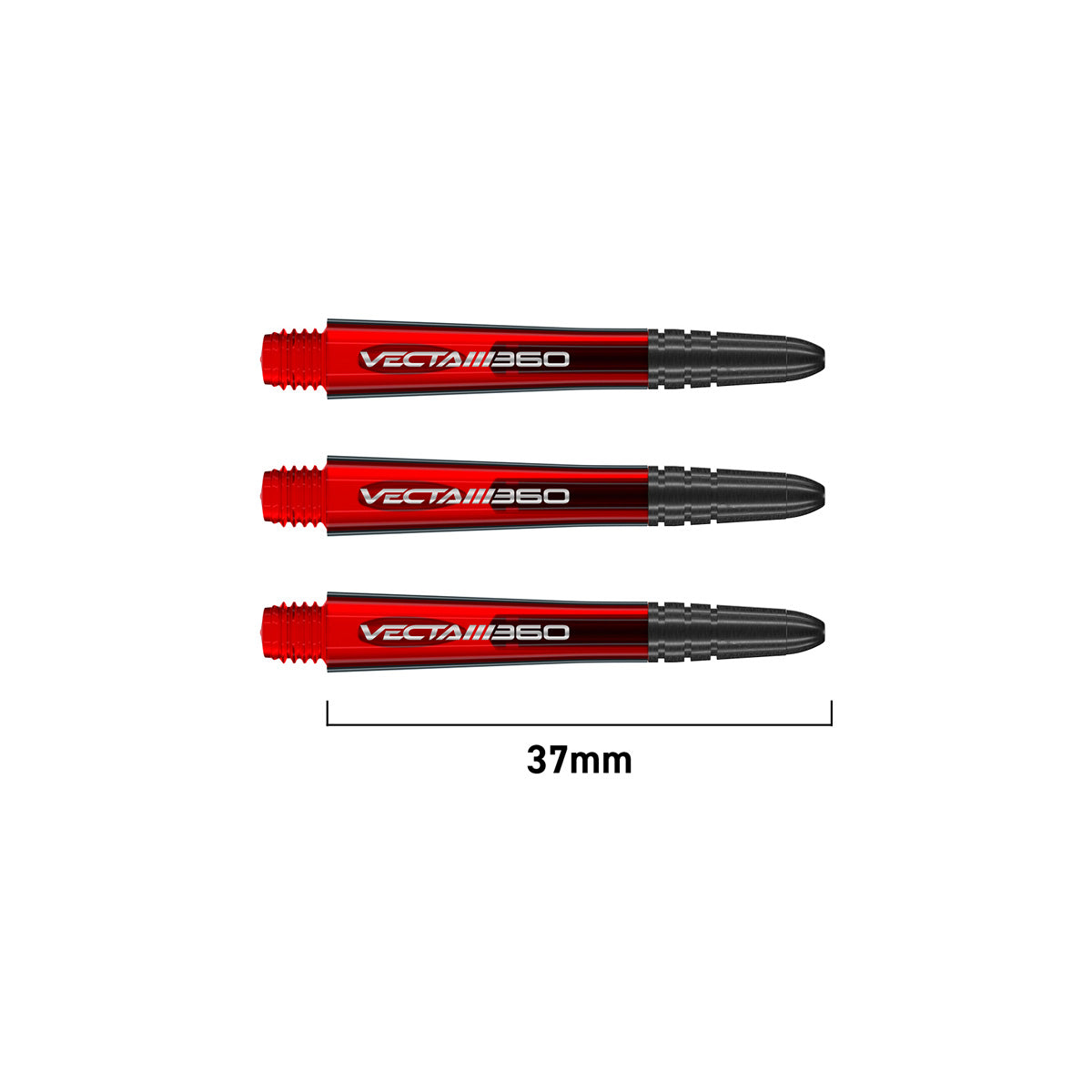 Winmau Vecta Blade 360 Dart Stems Shafts Red Intermediate 3 shaft variant image