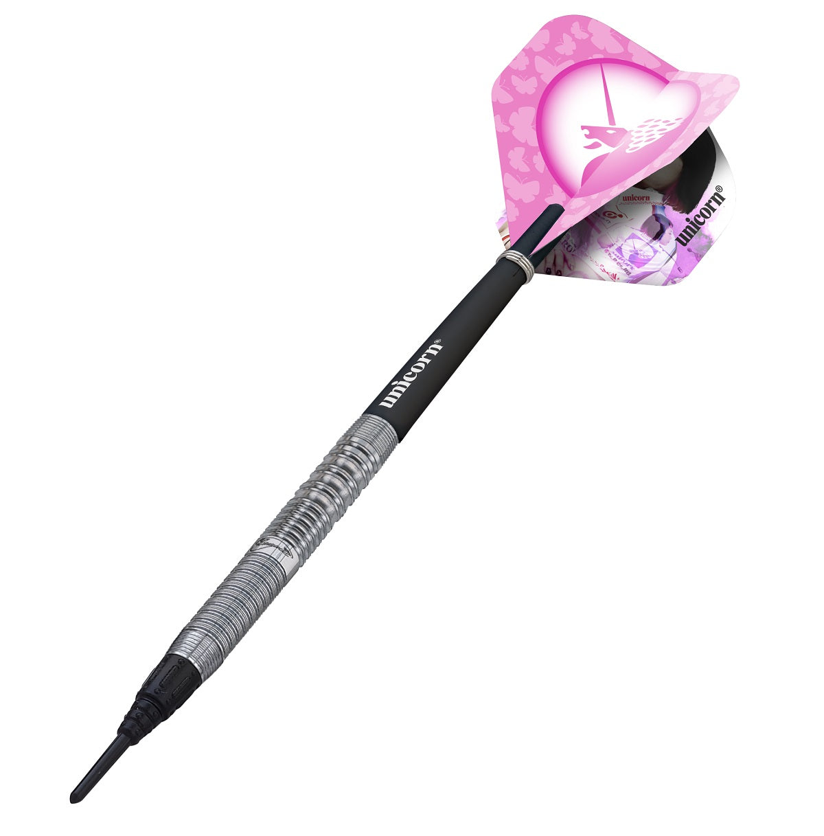 Kasumi Sato 70% Tungsten Contender Soft Tip darts by Unicorn