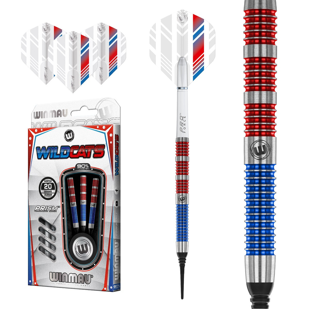 Wildcats 90% Tungsten Soft Tip Darts by Winmau
