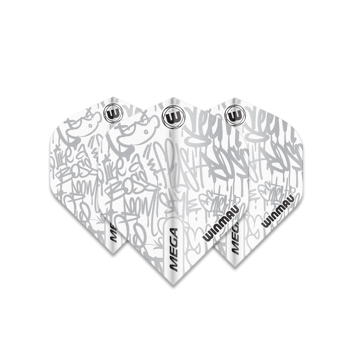 Winmau Mega Standard Signature White Dart Flights
