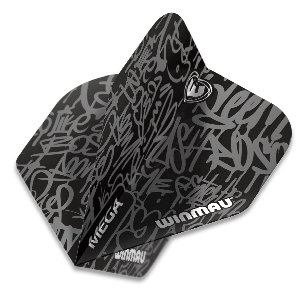 Winmau Mega Standard Signature Black Dart Flights