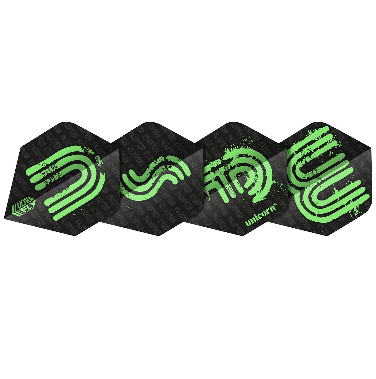 Ultrafly.100 NSFW Green Standard Dart Flights by Unicorn