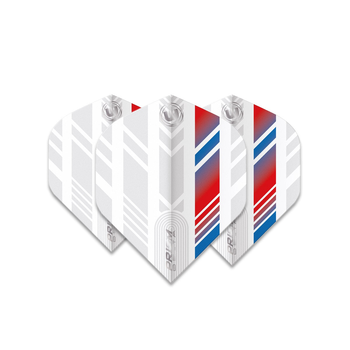 Winmau Prism Delta White, Red & Blue Standard Dart Flights