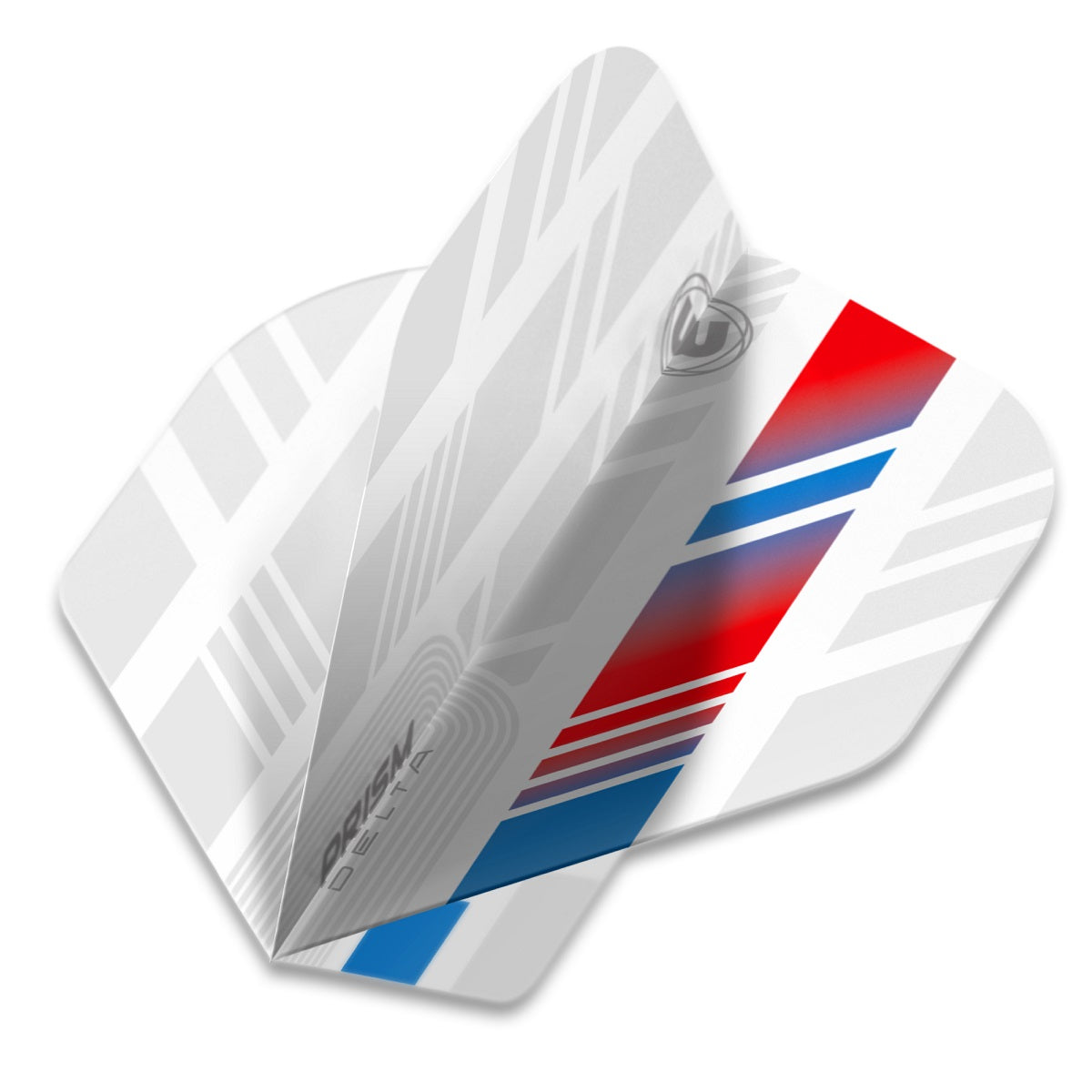 Winmau Prism Delta White, Red & Blue Standard Dart Flights
