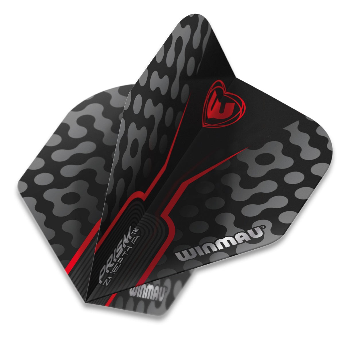 Winmau Prism Zeta Standard Black Red Dart Flights