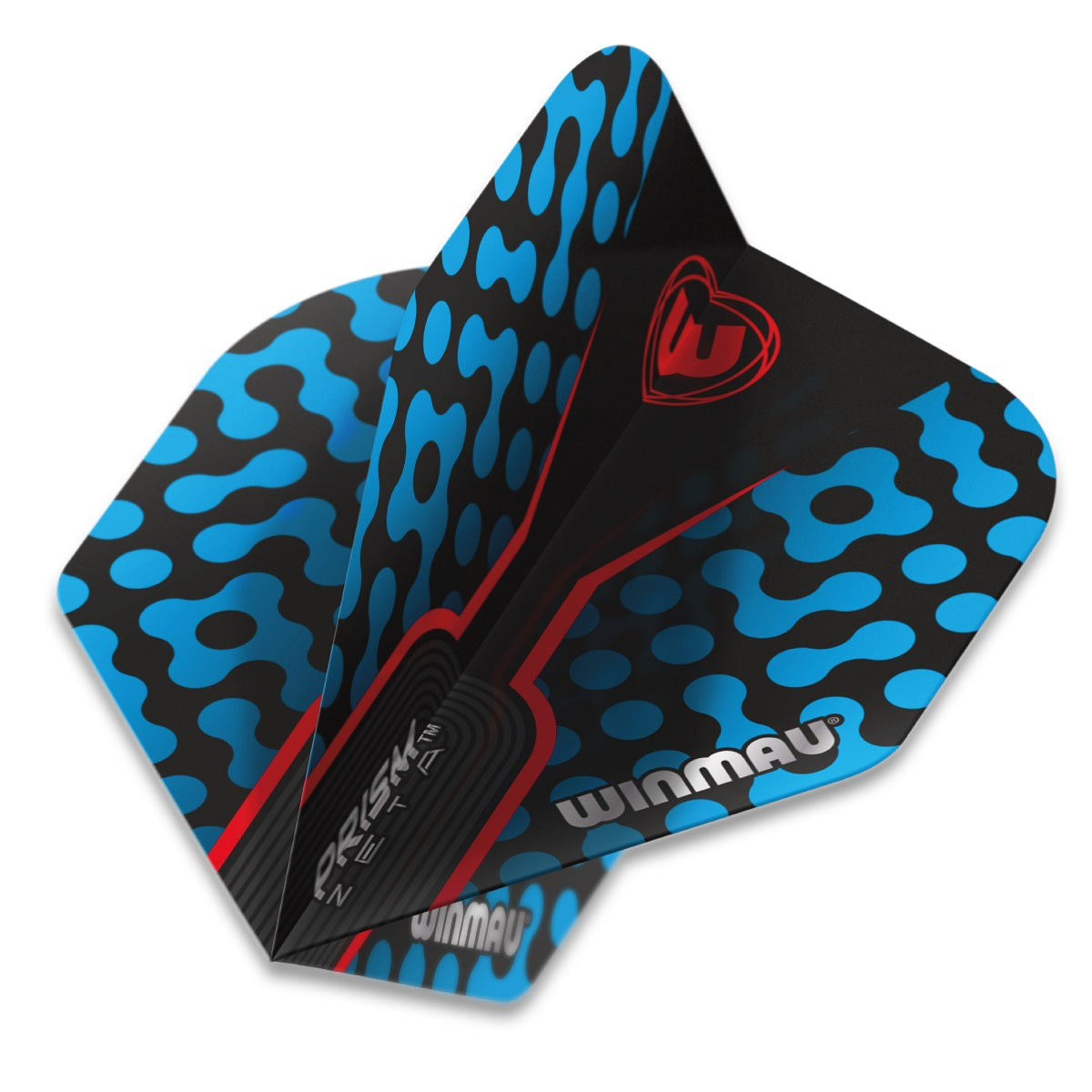 Winmau Prism Zeta Standard Red Aqua Dart Flights