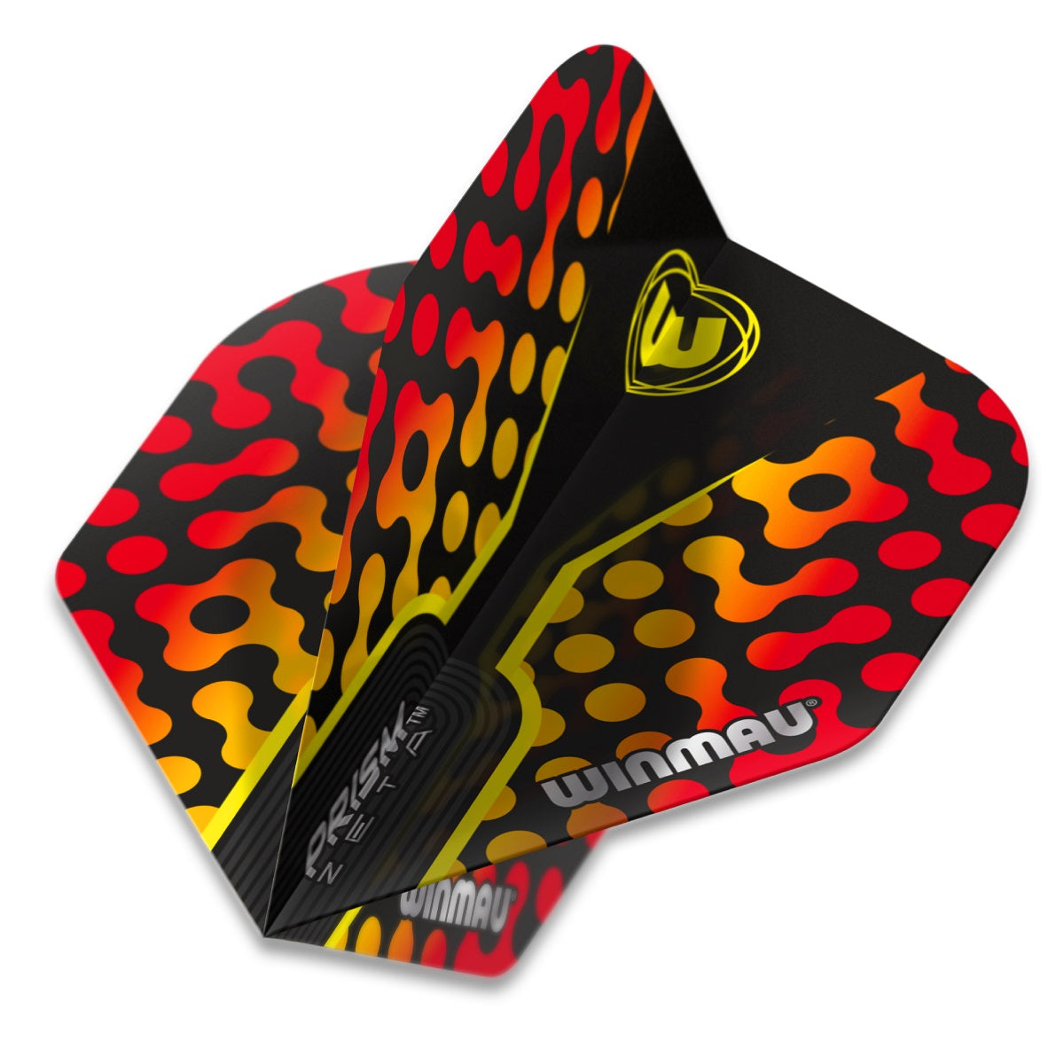 Winmau Prism Zeta Standard Yellow Red Dart Flights