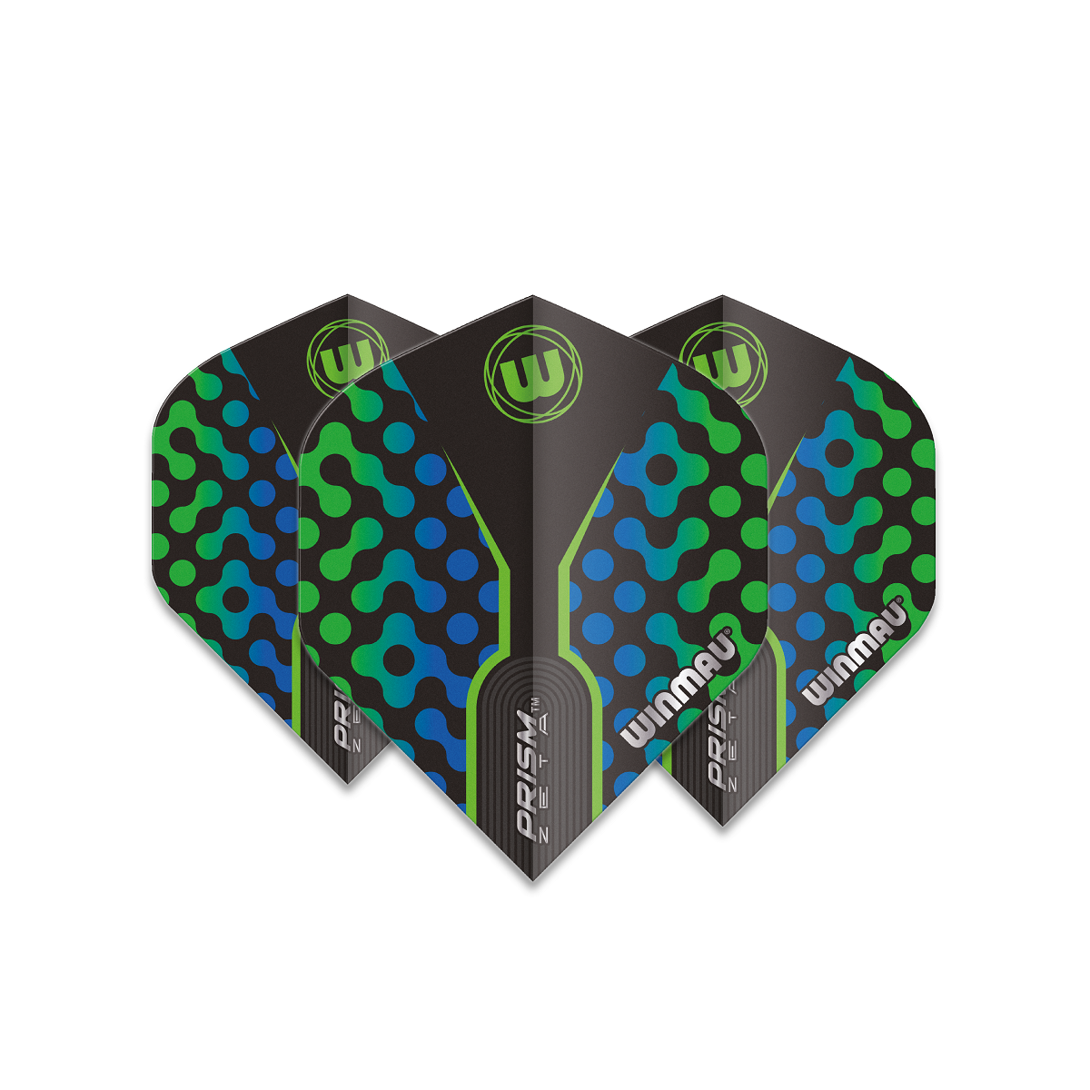 Winmau Prism Zeta Standard Green Aqua Dart Flights