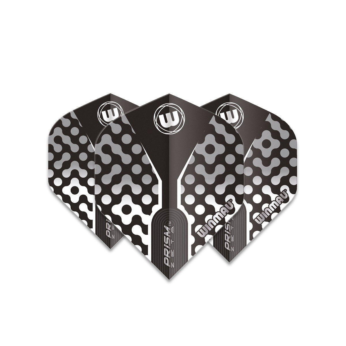 Winmau Prism Zeta Standard Black White Dart Flights