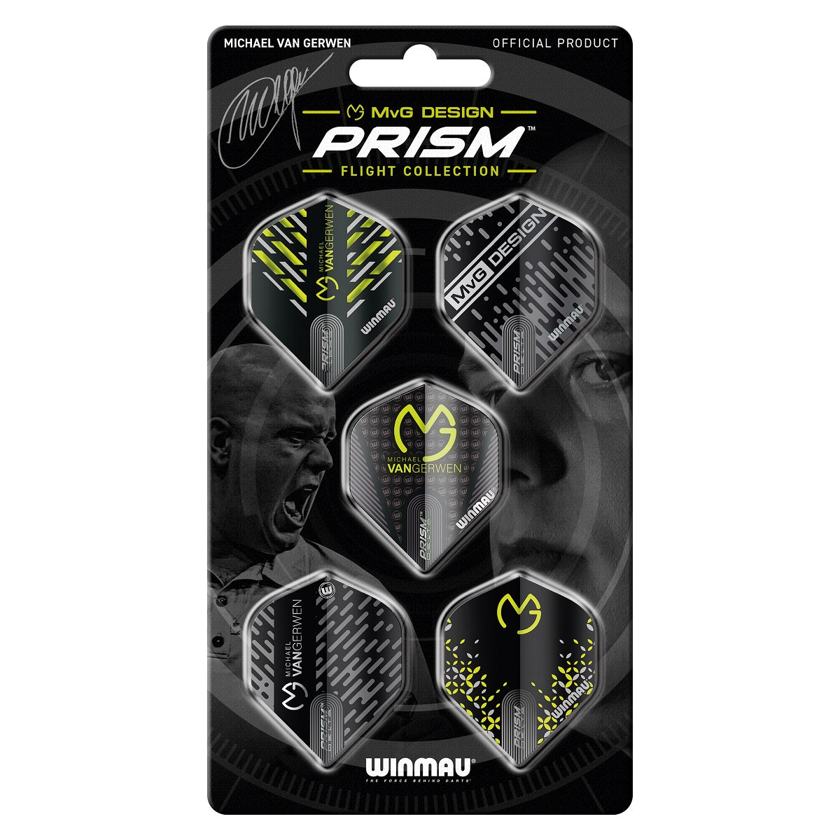 Michael Van Gerwen MvG Prism Dart Flight Pack 2 by Winmau