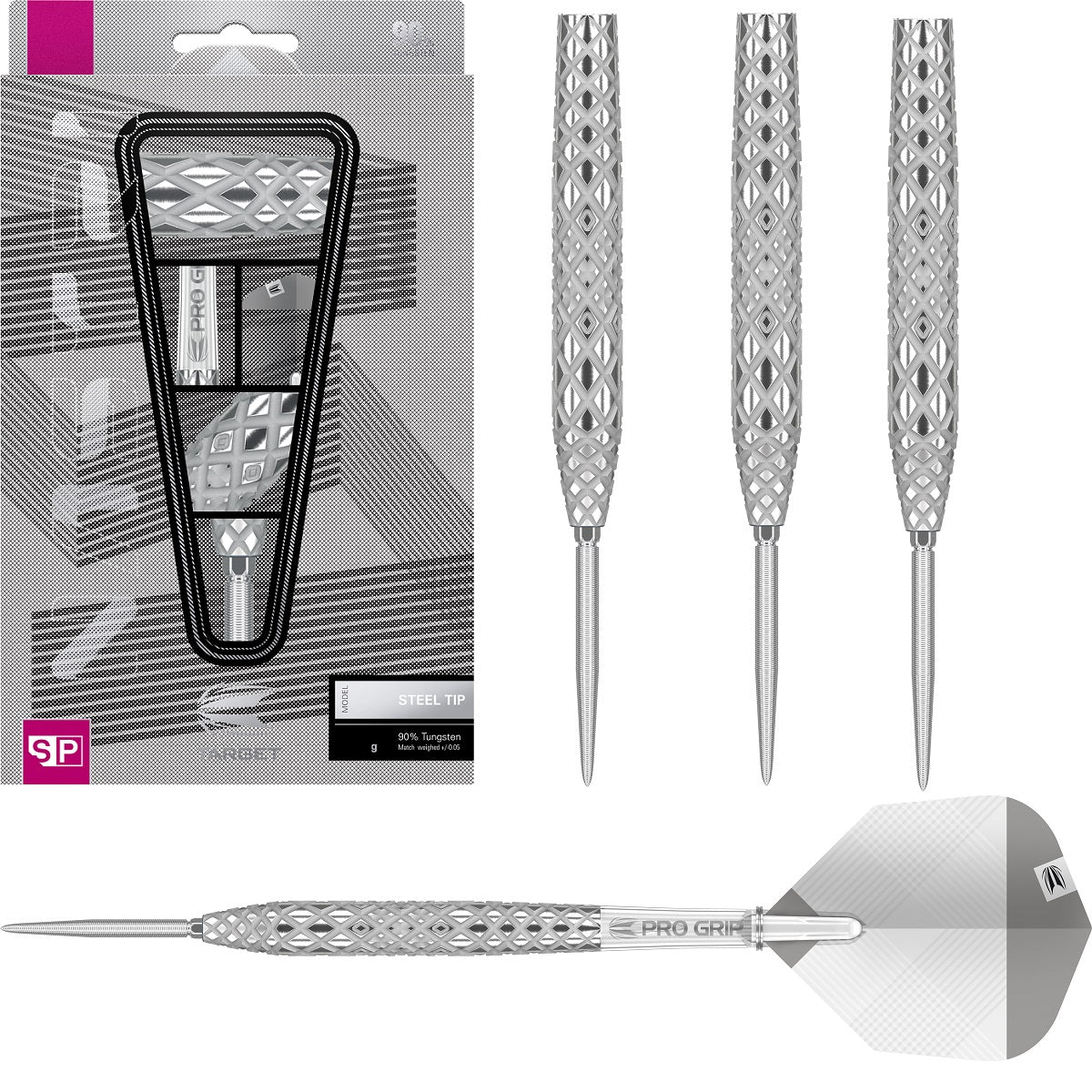 Nastri 01 Swiss Point 90% Tungsten Steel Tip Darts by Target – Double Top  Darts