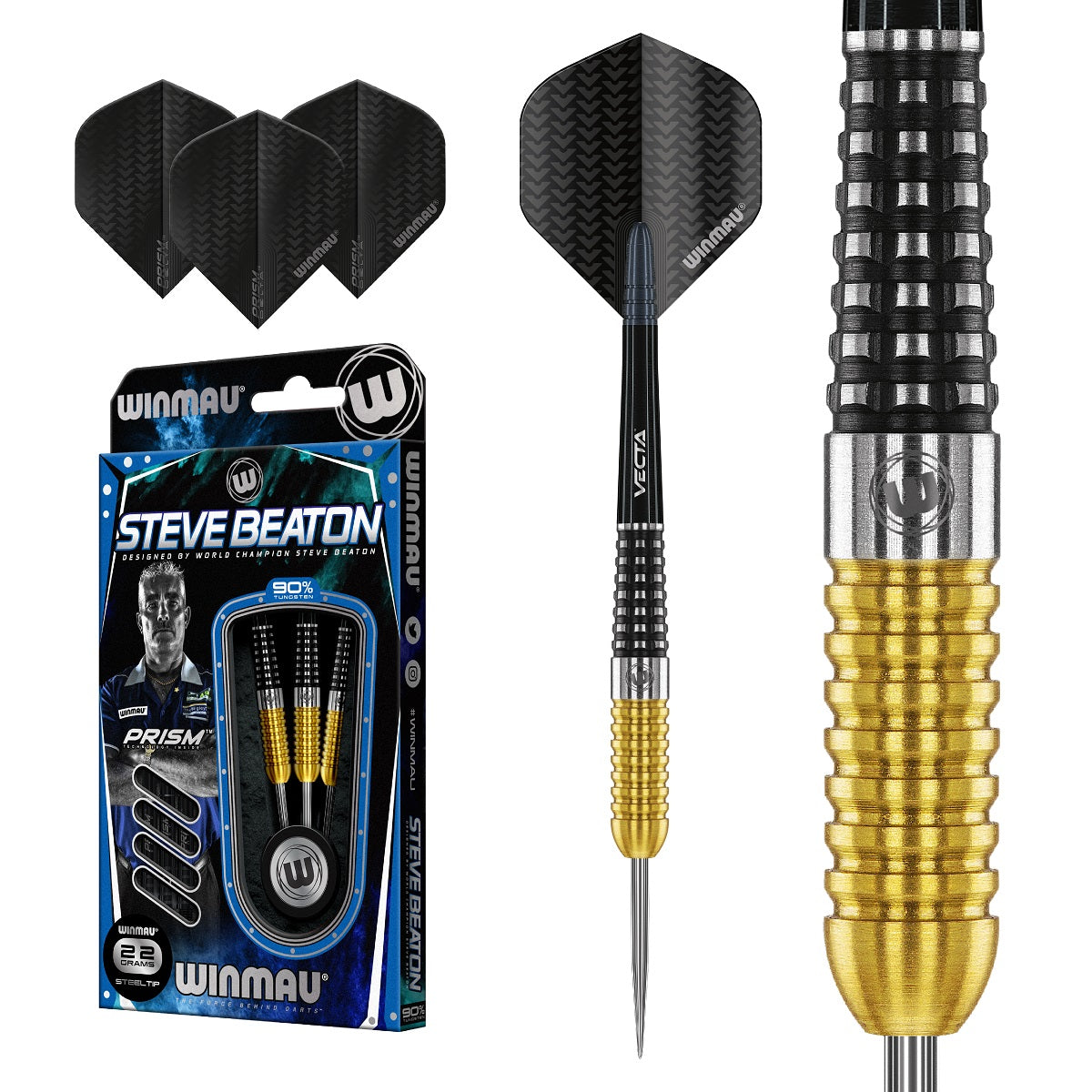 Steve Beaton Special Edition 90% Tungsten Steel Tip Darts by Winmau