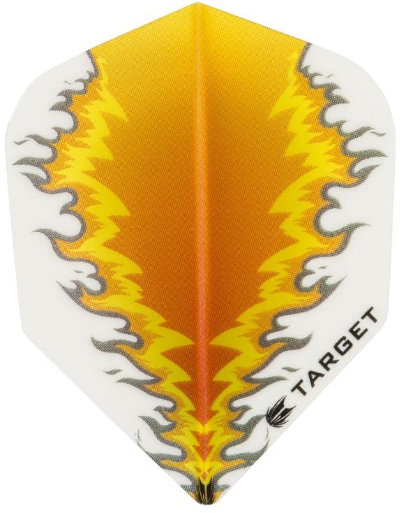Target Pro 100 Vision White Orange Standard Shape Dart Flights