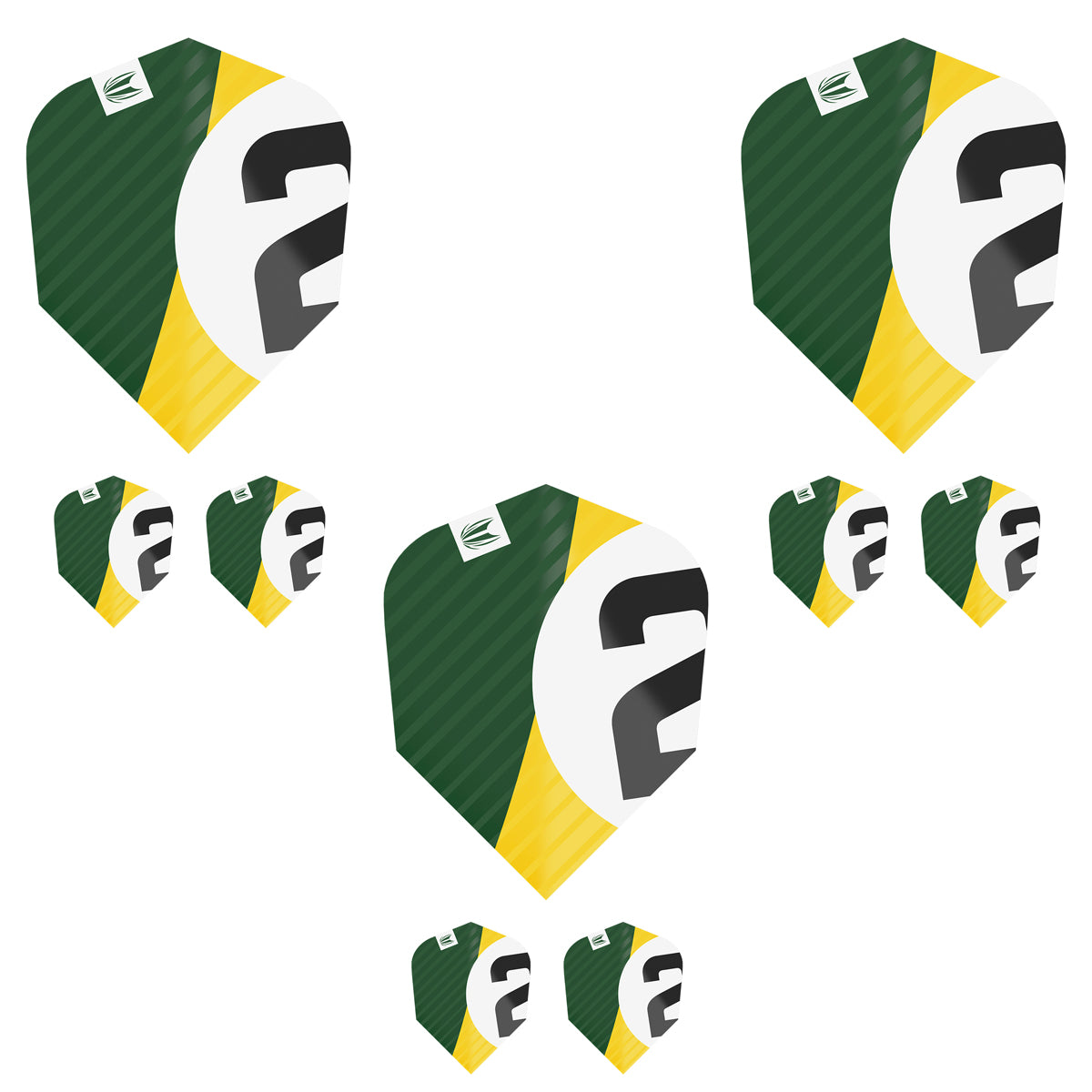 Chicane Pro.Ultra Green Ten-X Dart Flights by Target