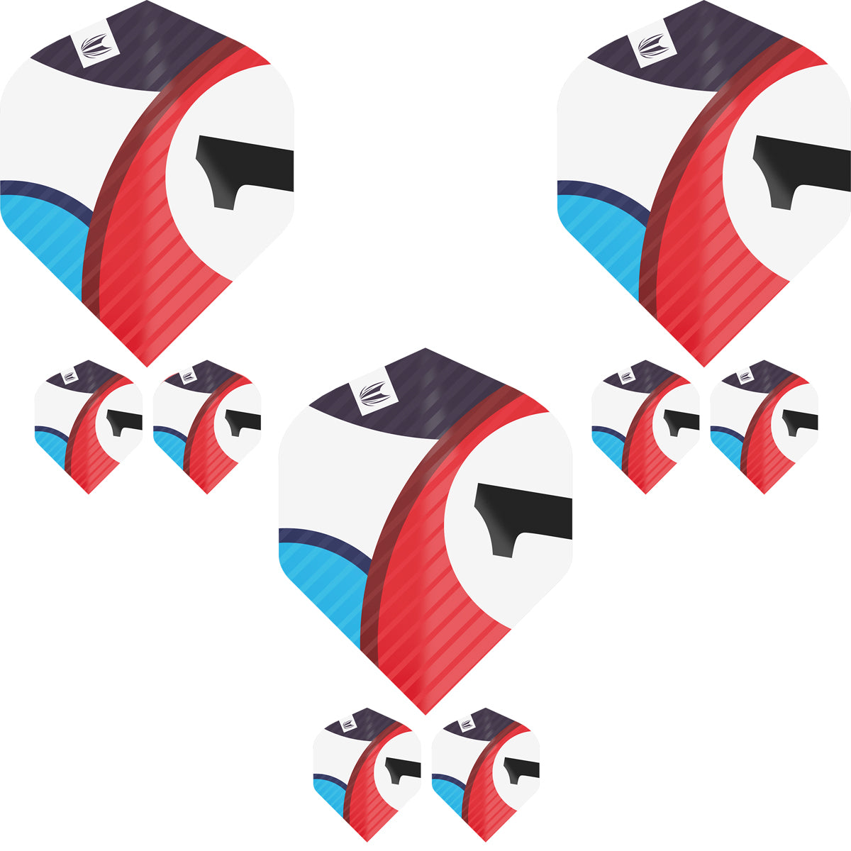 Chicane Pro.Ultra Blue No2 Dart Flights by Target