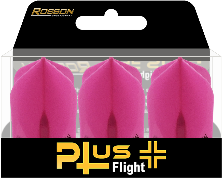 Robson Plus Dart Flights Pink No6 Standard Shape